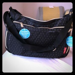 Fisherprice over the shoulder messenger diaper bag